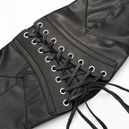 Leather Body Shaper Outerwear Girdle