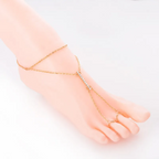 Imitation Diamond Chain Alloy Anklet