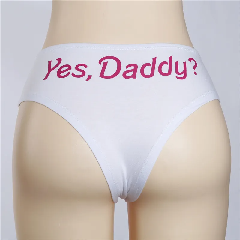 Wholesale S-L Women Sexy Letter Printed Briefs