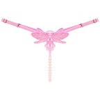 Women Fashion Sexy Hollow Embroidery Sexy Pearl Underwear
