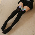 Women Sexy Bow Decorative Mesh Stockings