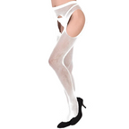 Women Fashion Open File Sexy Hollow Net Tights One-Piece Stockings