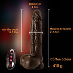 Realistic Swinging & Warming Silicone Vibrating Dildo
