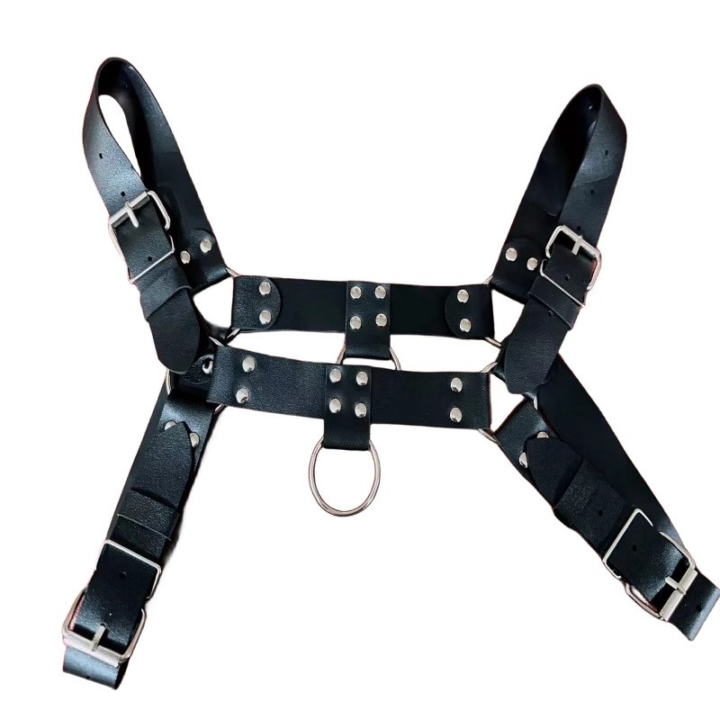 Leather Upper Male Body Harness