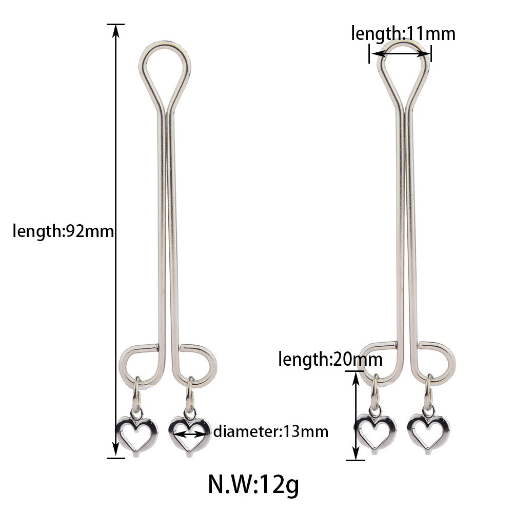 Nipple Tit Clamps with Heart