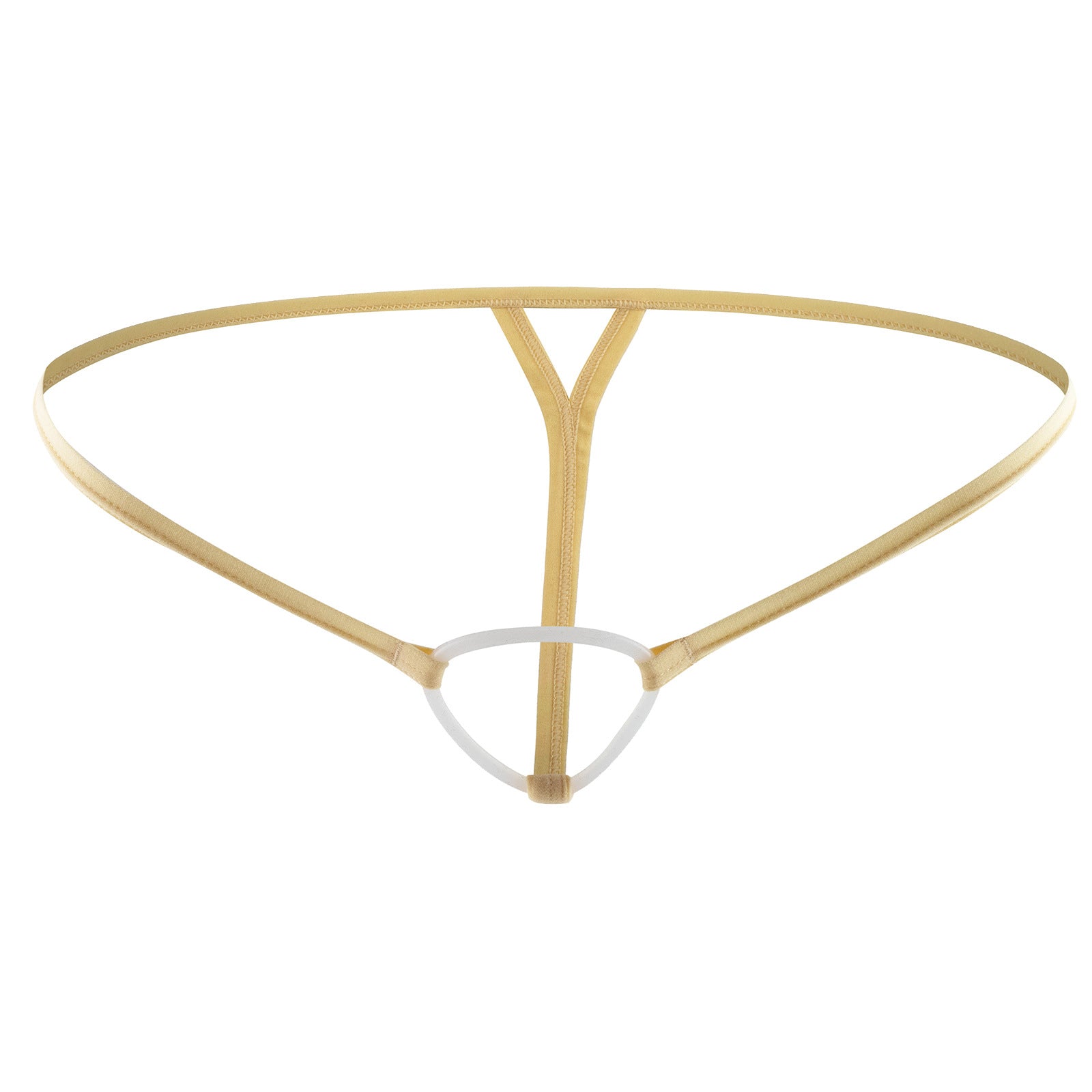 Men Thin Strap T-back With Silicone Ring