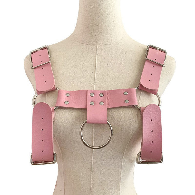Leather Upper Male Body Harness
