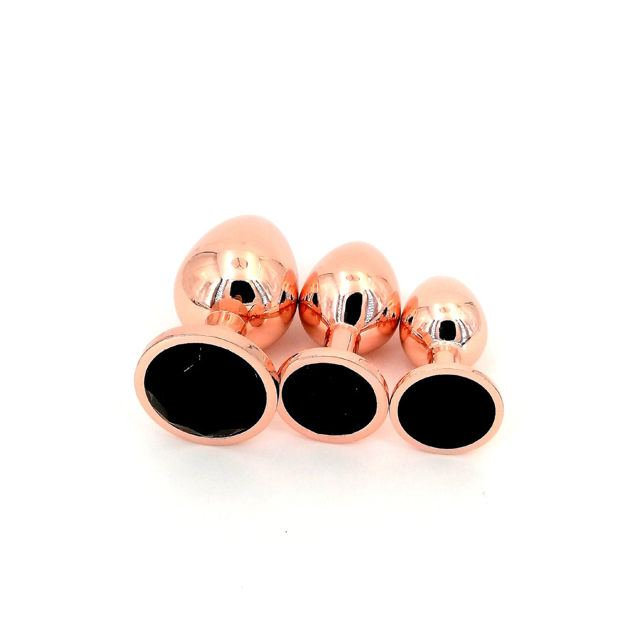 Rose Gold Anal Plug With Diamond-S