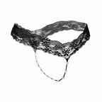 Ladies Simple Pearl Lace T-back