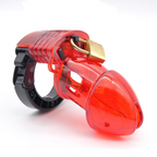 Adjustable Male Cock Cuff Chastity Device -Red