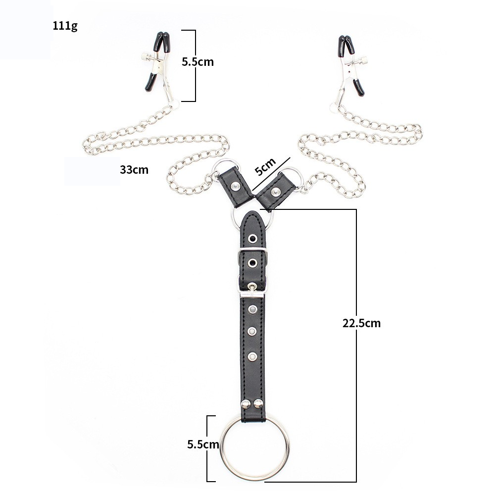 Penitentiary Nipple Clamps and Cock Ring Set